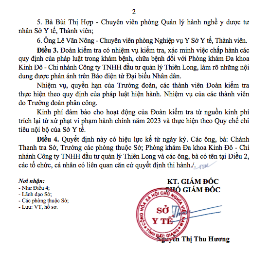 UBND tỉnh Bắc Giang chỉ đạo hỏa tốc, Sở Y tế ra quyết định kiểm tra đột xuất phòng khám 